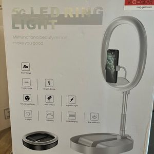 5G LED Ring Light Multifunction Beauty Mirror